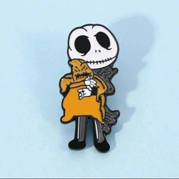 Jack skellington nightmare before Christmas Halloween collectors enamel pin bag - Picture 8 of 11